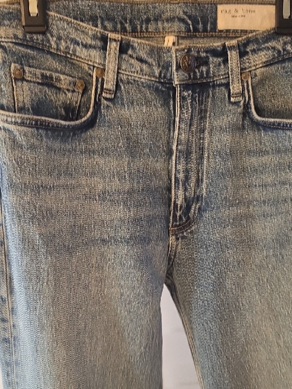 RAG & BONE Harlow Mid Rise Ankle Straight Jeans Size 27 $278 - Picture 5 of 7